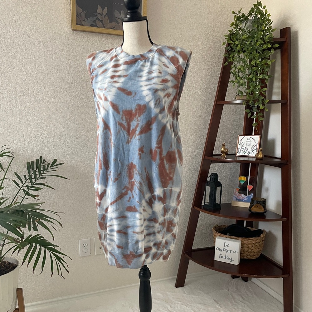 Young Fabulous Broke Tie Dye Bowie Muscle Tee Dress